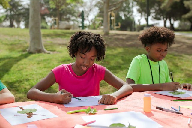 Arts and Craft for kids at Poe Park Visitor Center