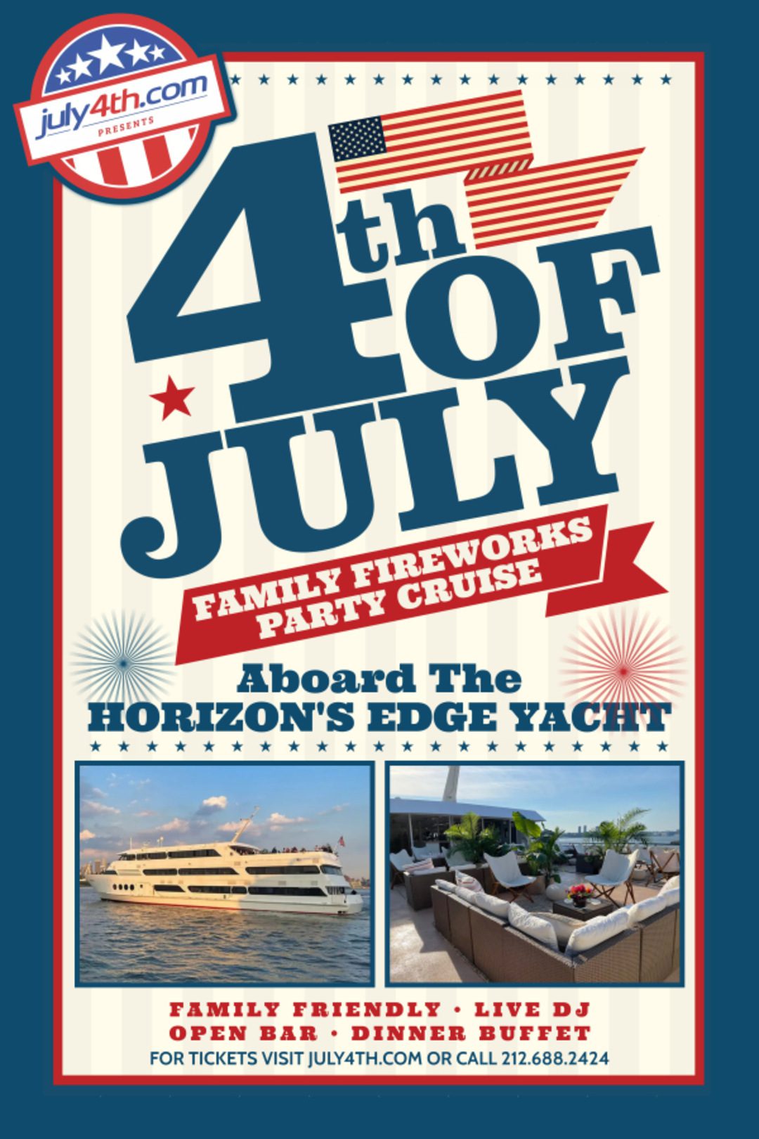 Family Friendly Fourth of July NYC Fireworks Cruise