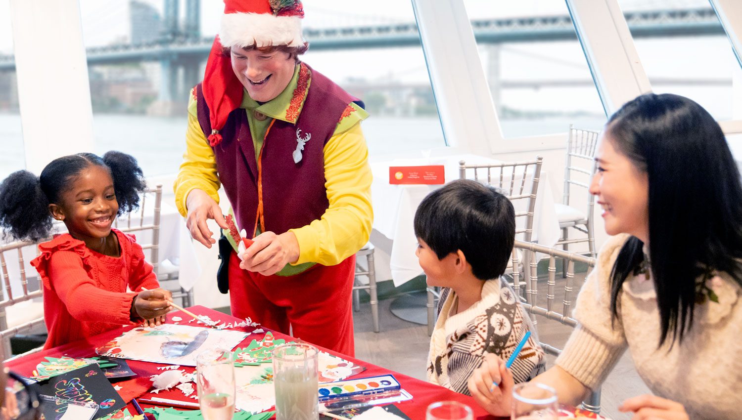 Santa Fun Cruise with Kids Activities New York Loves Kids
