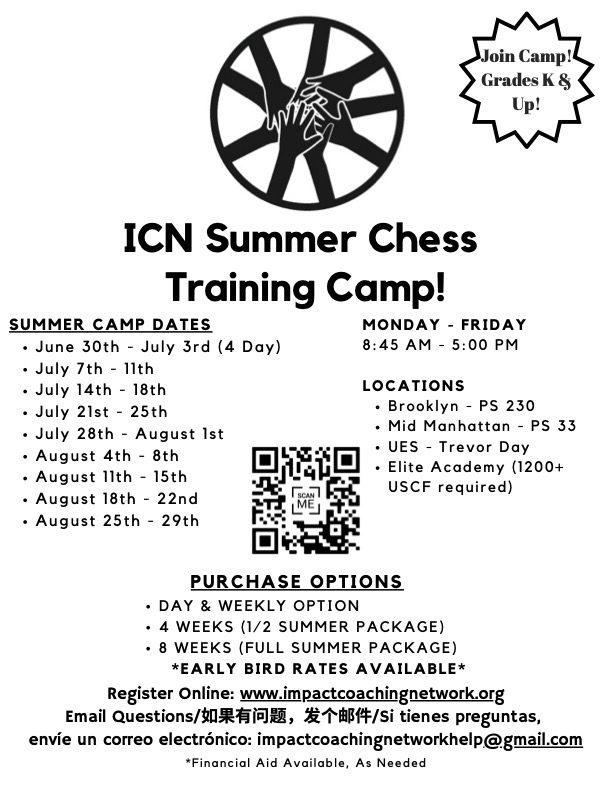 Impact Coaching Network Chess Camps