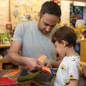 Family Art Project: Papery Partners