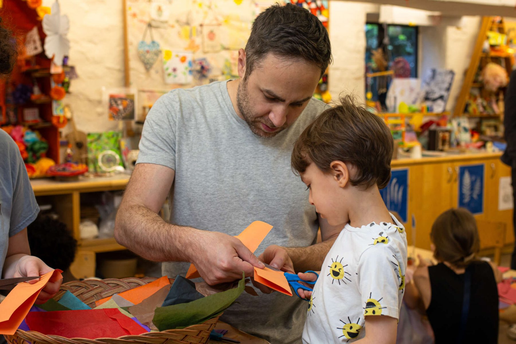 Family Art Project: Papery Partners