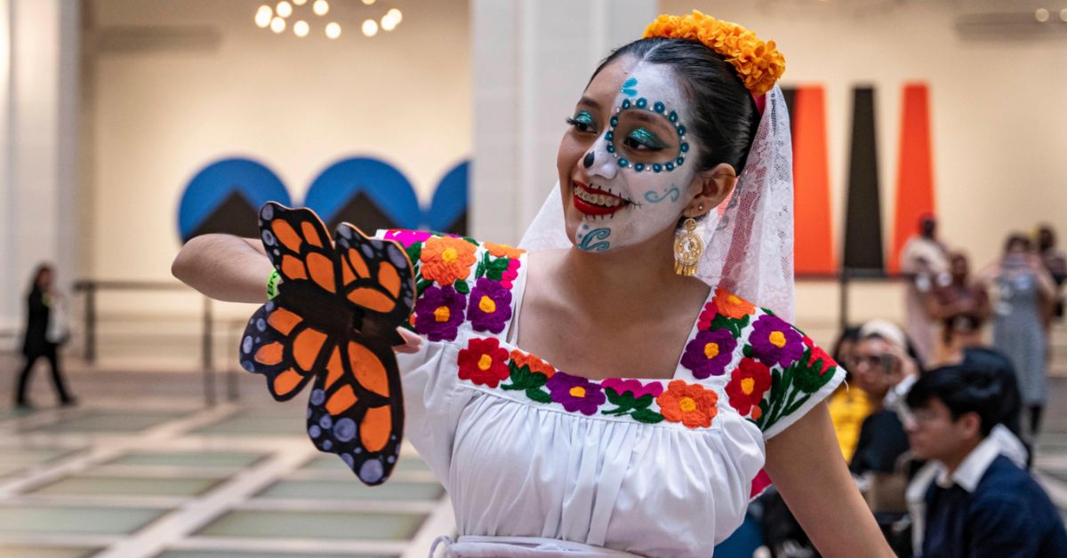 Saturday, October 25, 11:30 am–5 pm Celebrate the season, including Día de los Muertos and Halloween, with a day of art-making, music, storytelling, and coloring book giveaways. Families and visitors of all ages are invited to explore our fall exhibitions through workshops, tours, and activities that honor global traditions of creativity, memory, and connection. Costumes are encouraged!