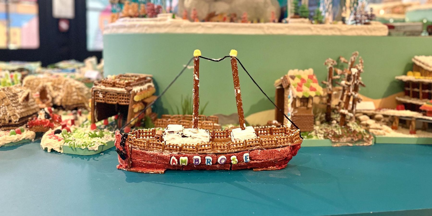 The Gingerbread City at the Seaport