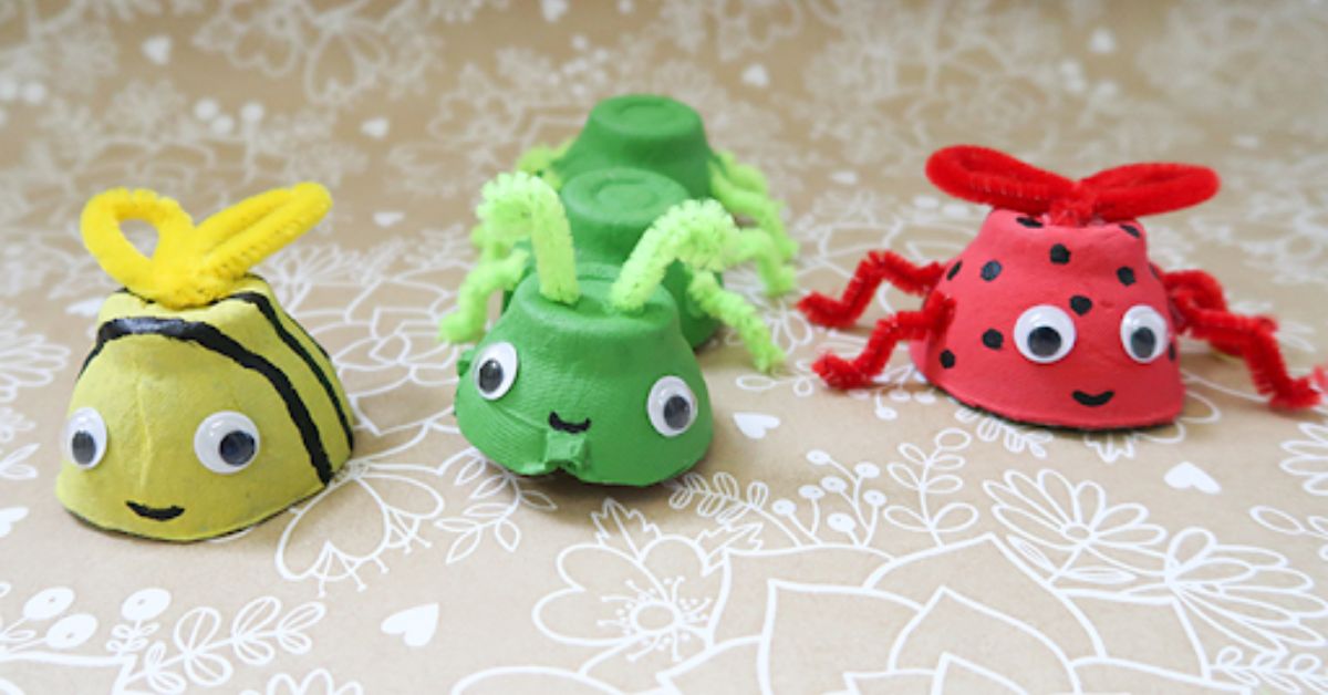 Upcycled Egg Carton (and Cardboard) Crafts