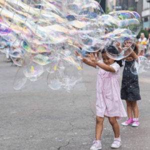 Giant Bubble at Greeley Square Park