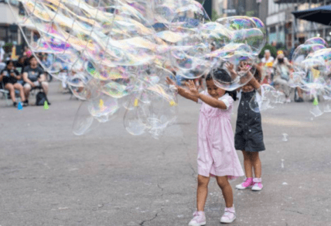 Giant Bubble at Greeley Square Park