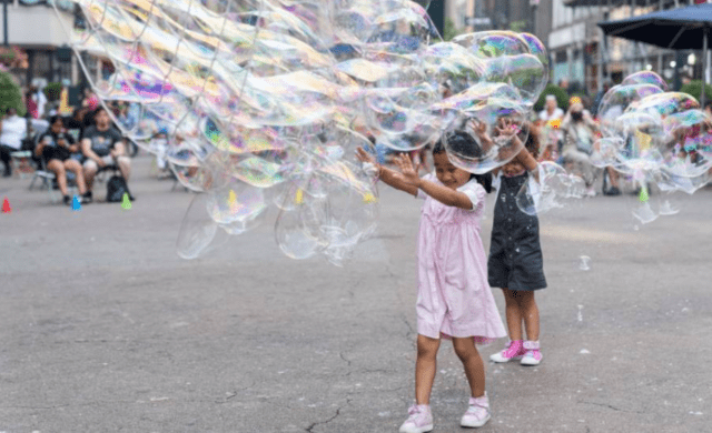 Giant Bubble at Greeley Square Park