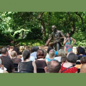Live Storytelling in Central Park at the Hans Christian Andersen Statue