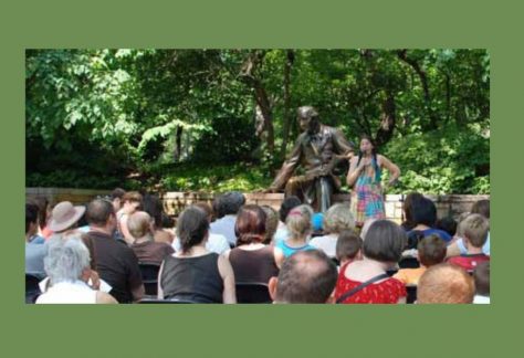 Live Storytelling in Central Park at the Hans Christian Andersen Statue