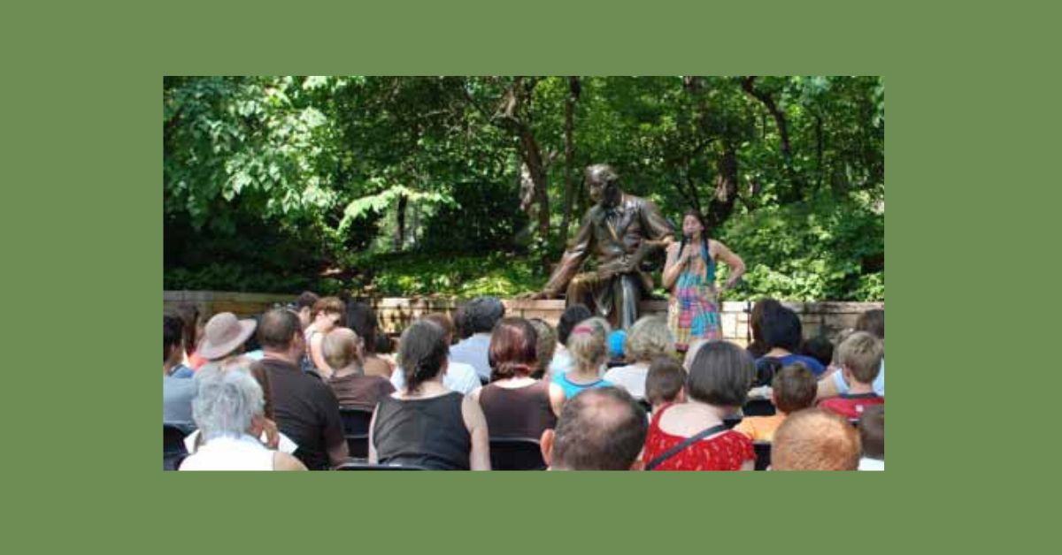 Live Storytelling in Central Park at the Hans Christian Andersen Statue
